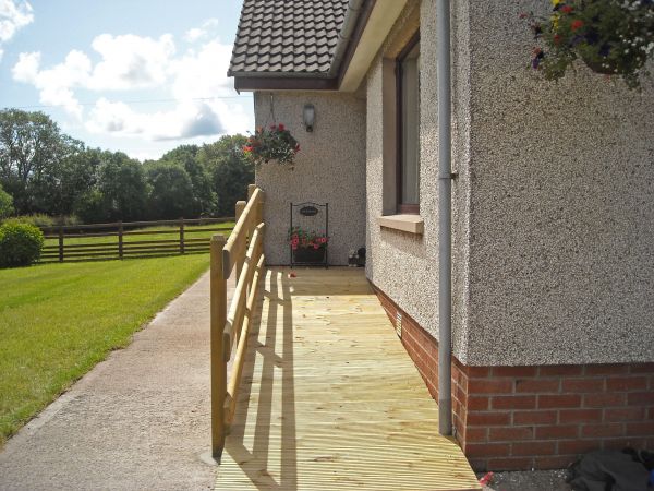 Hardwood Ramp Installation in Yorba Linda