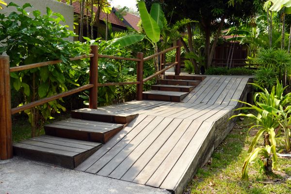 Wood Ramp Installation in Yorba Linda