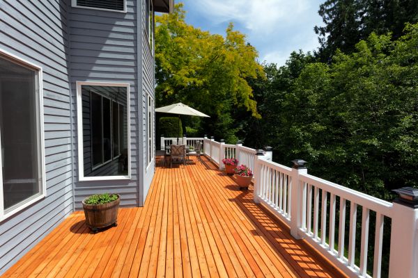 Cedar Deck Construction in Yorba Linda